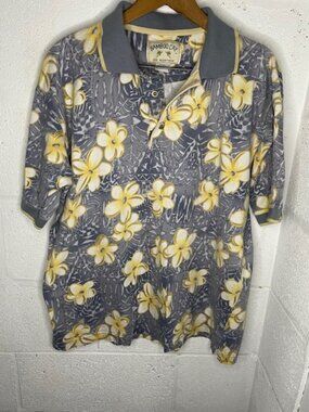 Bamboo Cay Resortwear Polo with Tropical Design